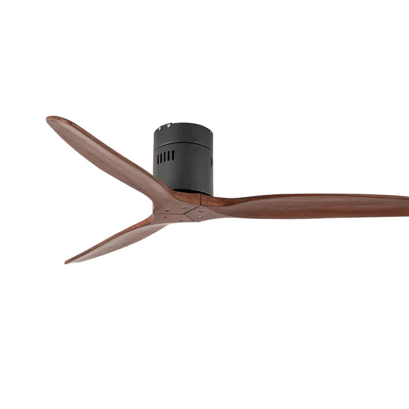 Afralia™ 52" Wood Blades Ceiling Fan, Remote Control DC Motor, Reverse Function