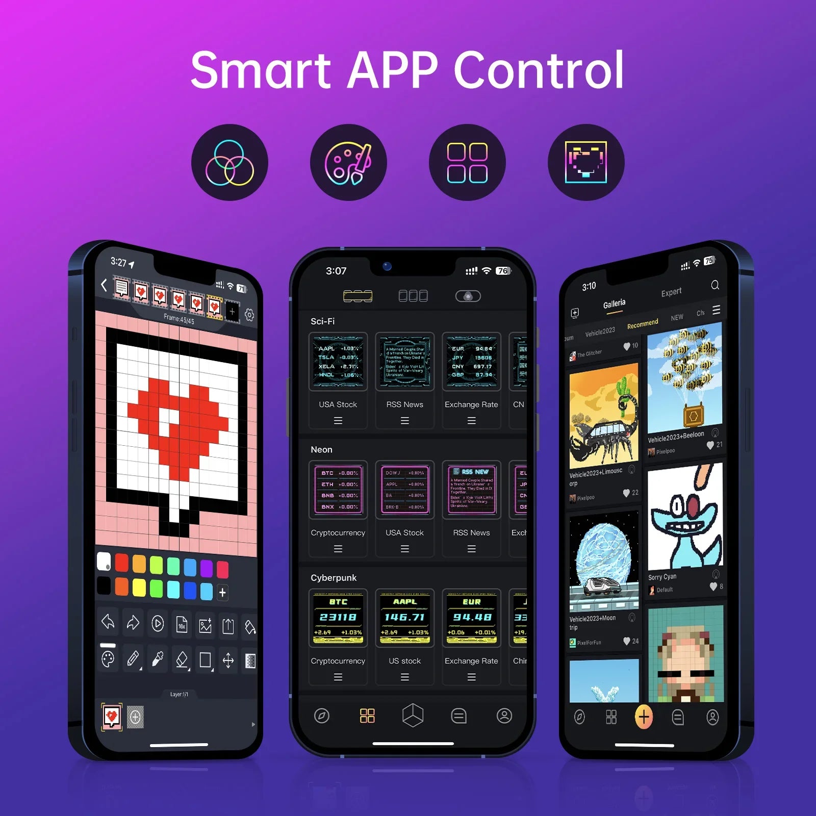 Afralia™ CyberClock: Smart WiFi Clock with RGB LED Display & App Control