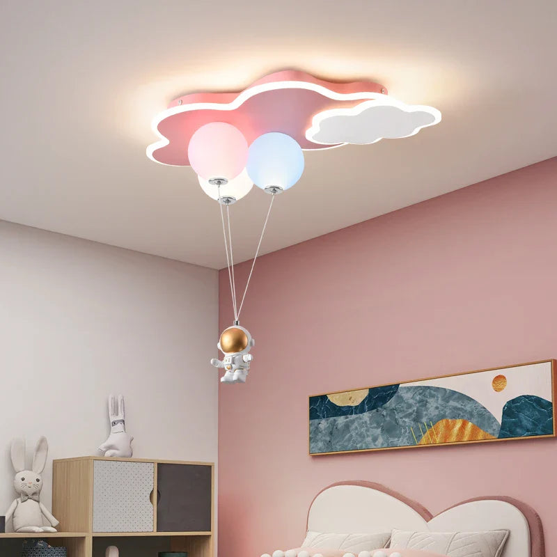 Afralia™ Kids Cloud/Aircraft Chandelier with Remote Control - Interior Lighting Solution