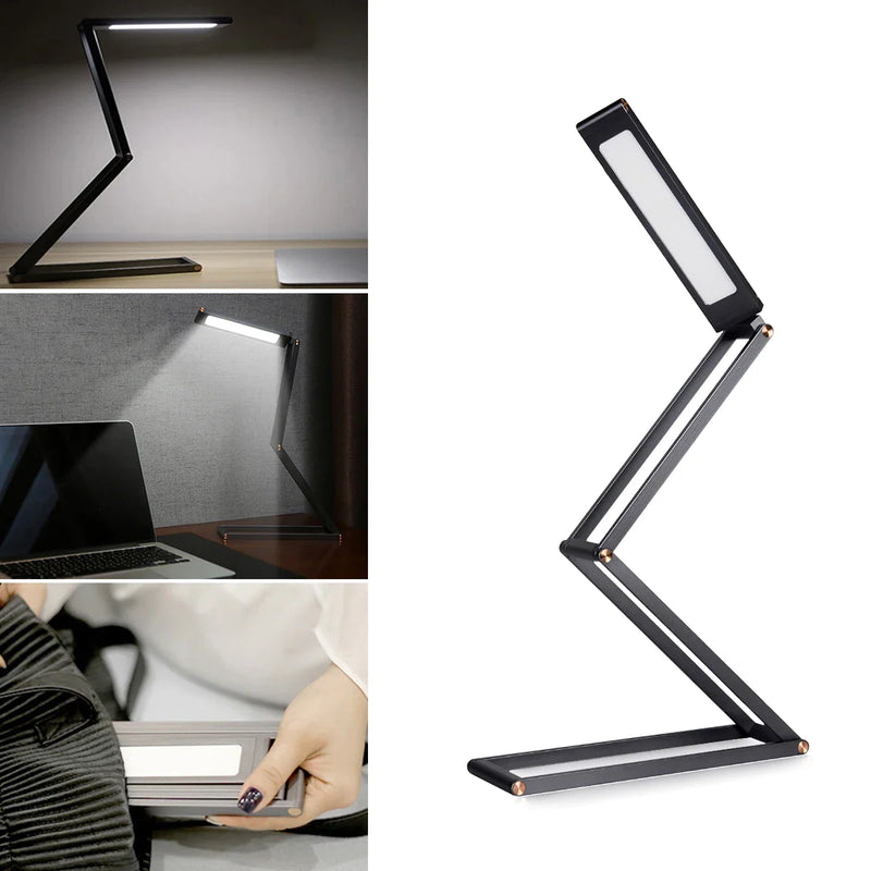 Afralia™ Dimmable LED Desk Lamp - Portable, Foldable, USB Charging, Energy Saving for Study & Work
