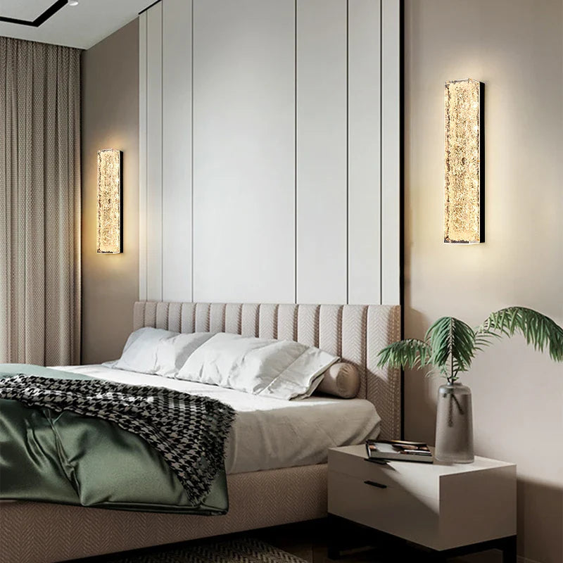 Afralia™ LED Bedroom Wall Lamp - Luxury Nordic Design Resin Light