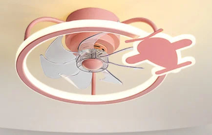 Afralia™ Smart Ceiling Fan Light with Remote Control, Electric Fan for Home, Children's Bedroom