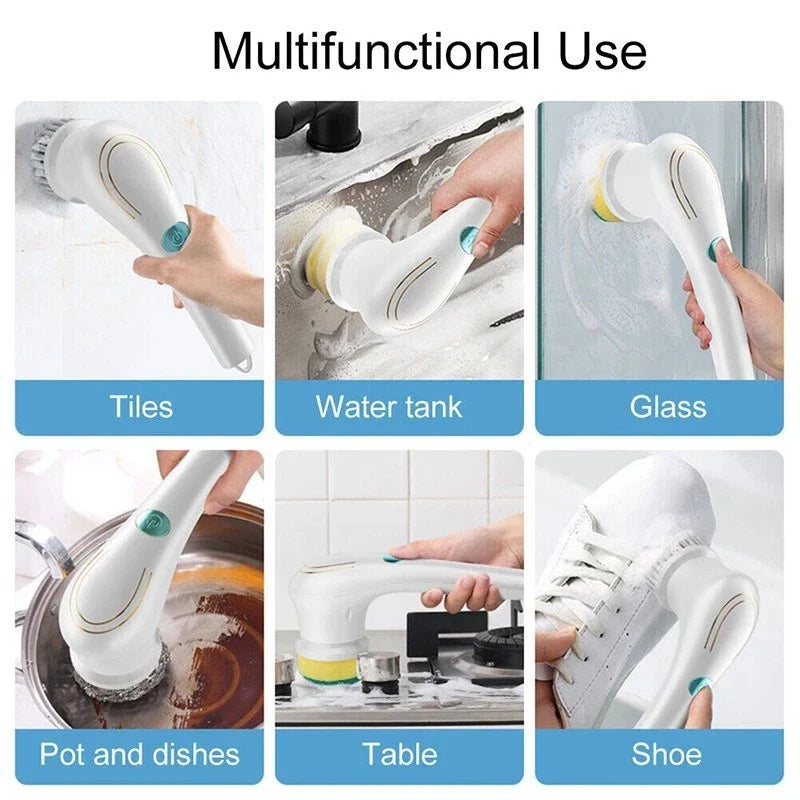Afralia™ Electric Cleaning Brush: Powerful Handheld Bathroom & Kitchen Cleaner