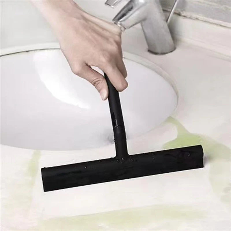 Afralia™ Shower Squeegee Glass Cleaner with Silicone Holder - Bathroom, Mirror, Car Cleaning