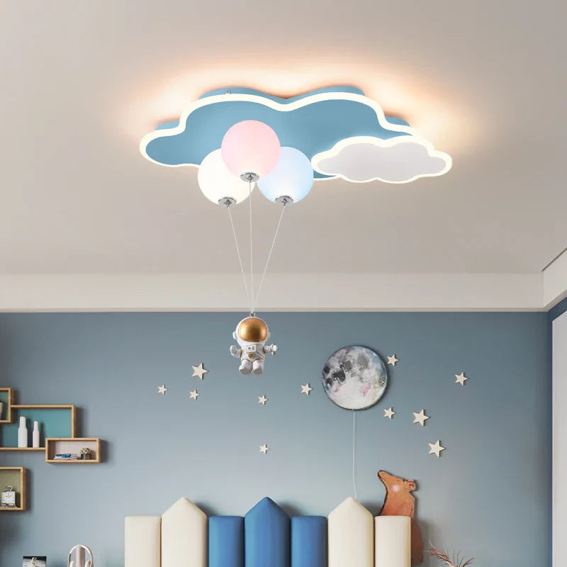 Afralia™ Kids Cloud/Aircraft Chandelier with Remote Control - Interior Lighting Solution