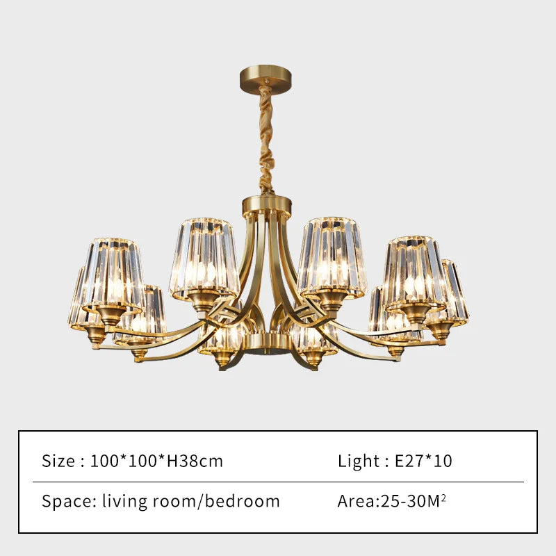 Afralia™ Luxury Crystal Chandelier for Home Lighting Fixture