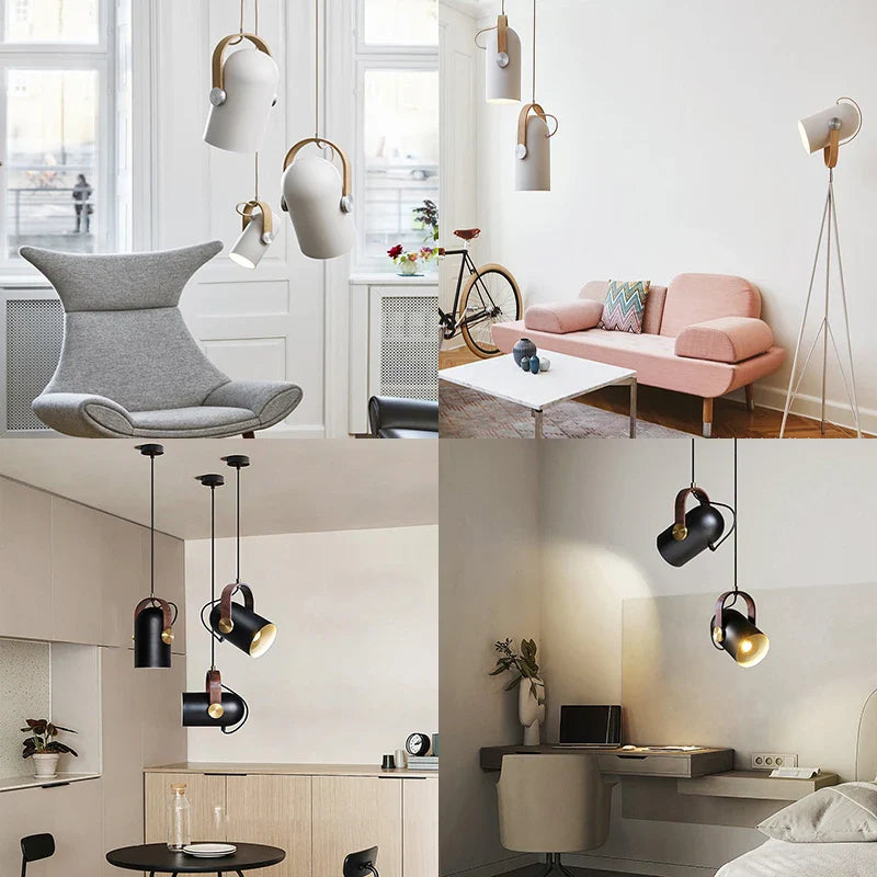 Afralia™ Rotatable Metal Pendant Lights Modern Spotlights for Home Decor Lighting