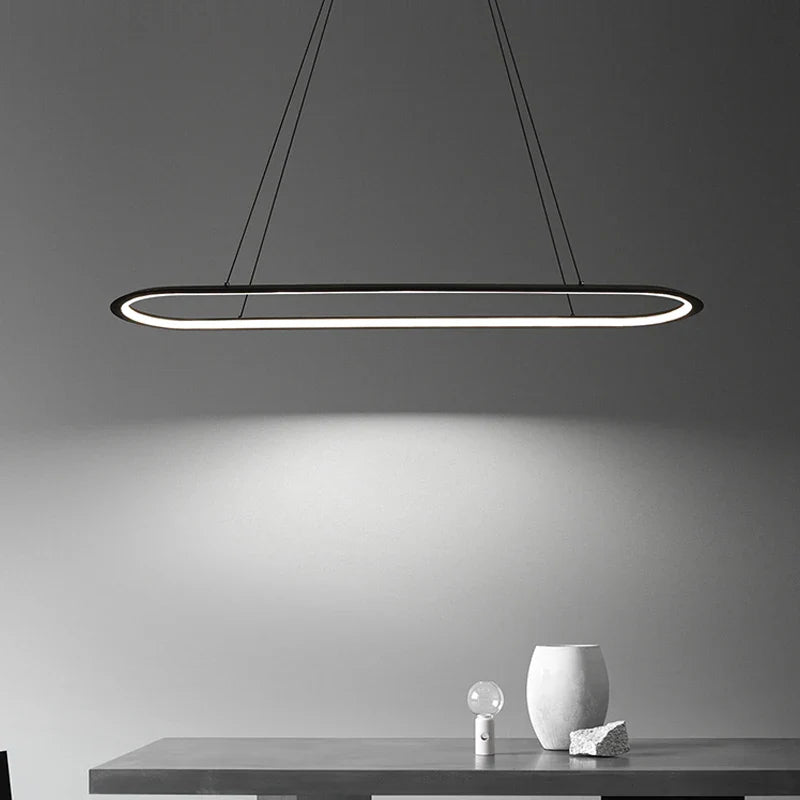 Afralia™ Nordic Oval Chandelier for Dining Table Pendant Light