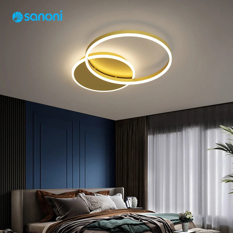 Afralia™ Modern LED Ceiling Lamp Luxury Chandelier