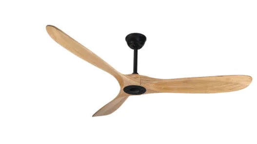 Afralia™ 88" Large Wood Blade Ceiling Fan with Remote Control and DC Motor