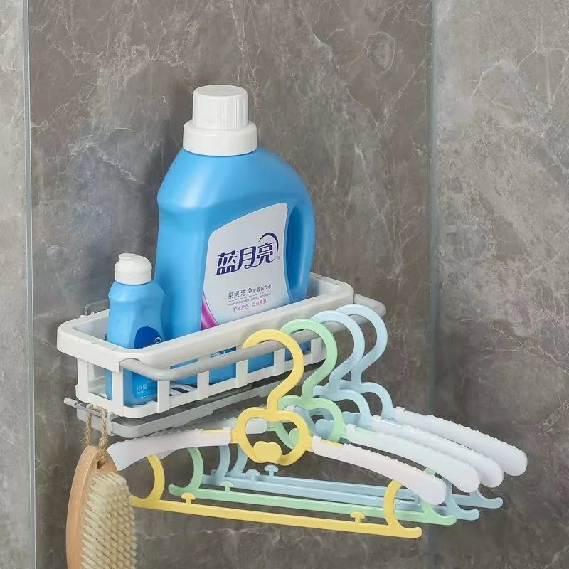 Afralia™ Sink Shelf Rack with Hooks for Kitchen and Bathroom Storage