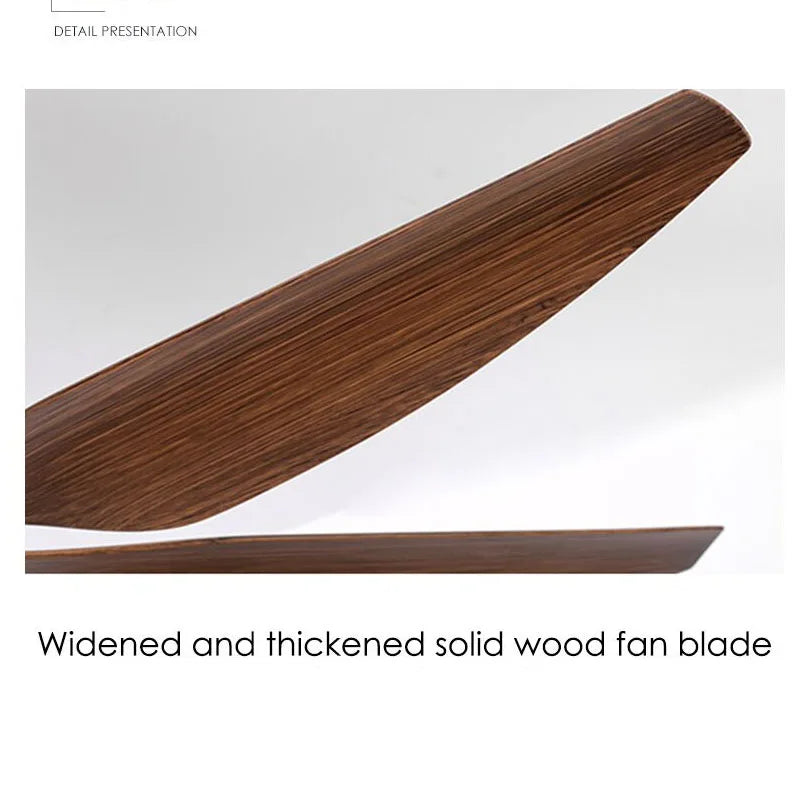 Afralia™ Vintage Wooden Ceiling Fan with Lights, Remote & Wall Control - 56"