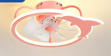 Afralia™ Smart Ceiling Fan Light with Remote Control, Electric Fan for Home, Children's Bedroom