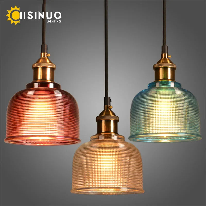Modern E27 Glass Pendant Light by Afralia™ for Dining Bedroom Bar Cafe Decoration