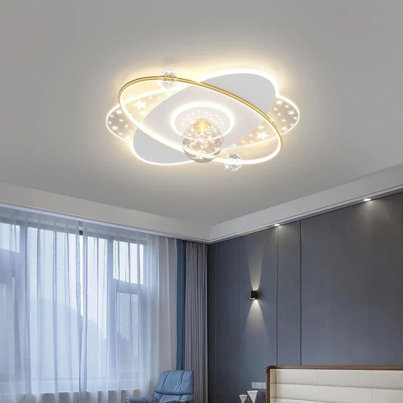 Afralia™ Nordic LED Ceiling Light with Stars Design for Modern Living Spaces