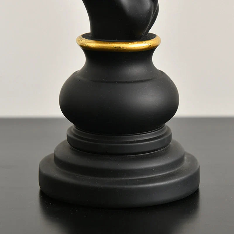 Afralia™ Retro Aesthetic Resin Chess Pieces Set for Home Decor and Board Games