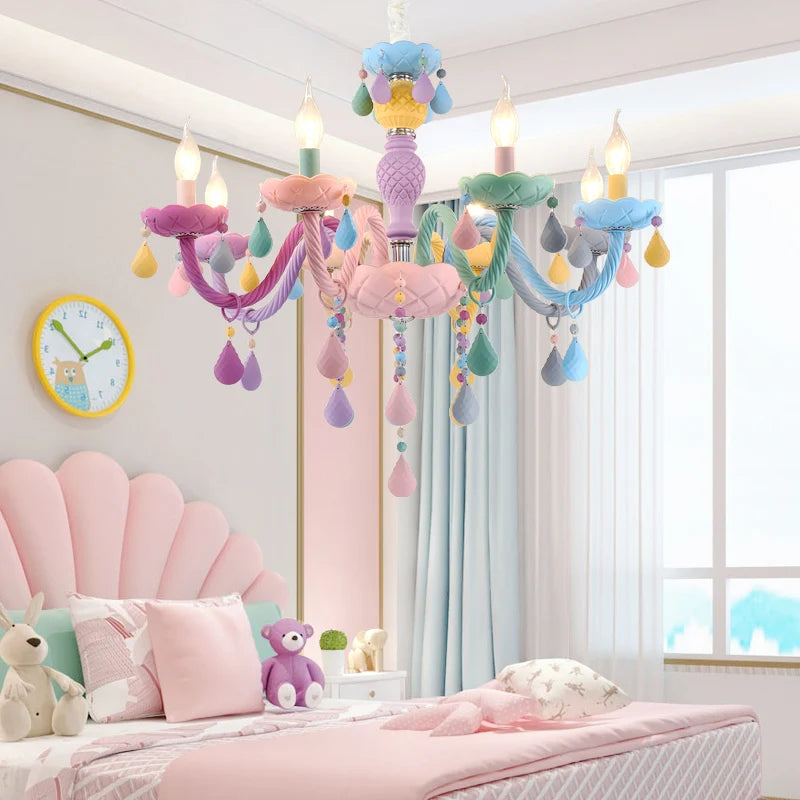 Afralia™ Crystal Candle Chandelier: Elegant European Design for Bedroom, Restaurant & Children's Room