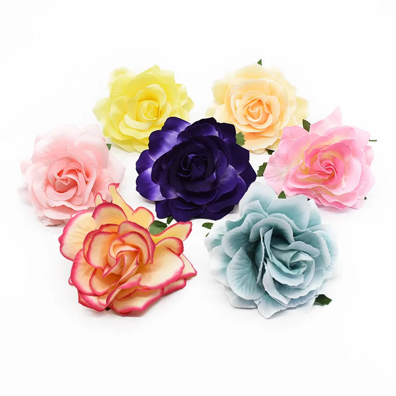 Silk Rose Heads for Wedding Decor & Home Decoration by Afralia™