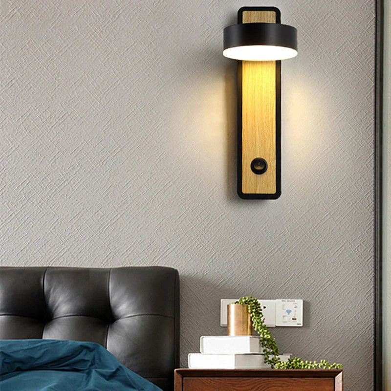 Afralia™ Rotatable LED Wall Lamp with Switch for Study Reading, Bedroom Living Room Lighting