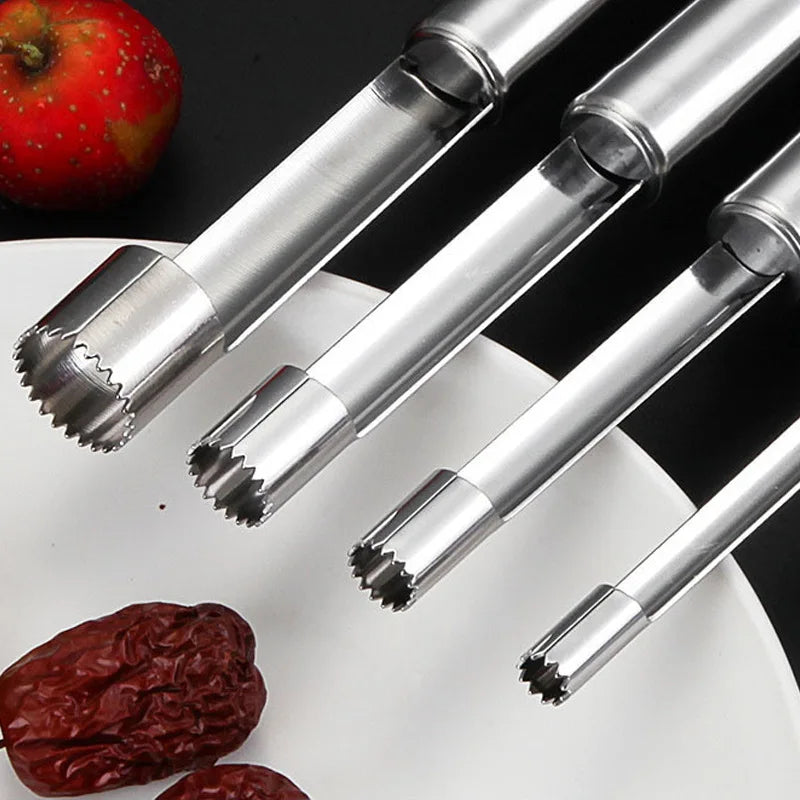 Afralia™ Fruit Core Remover Slicer Knife, Stainless Steel Apple Pear Date Twister