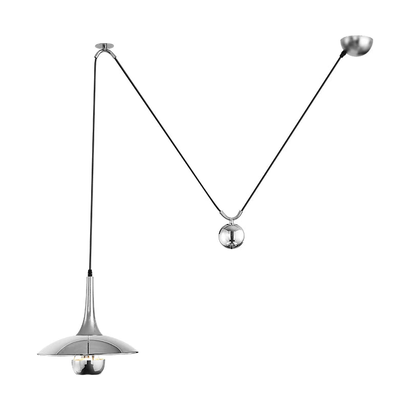 Afralia™ UFO Shift Pendant Light: Height Adjustable, Restaurant Personality Lamps