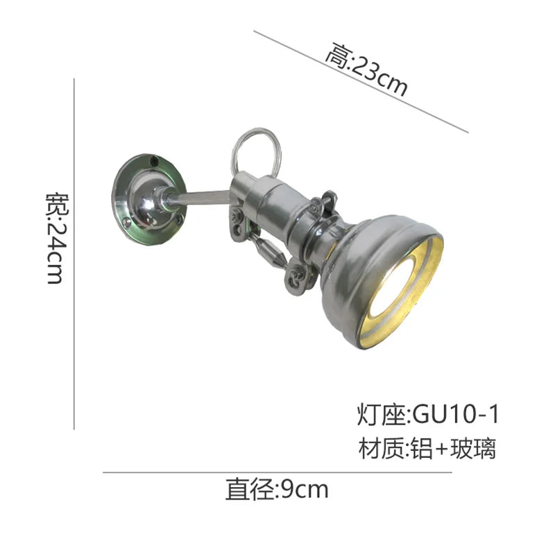 Afralia™ Industrial Retro Wall Lamp Cast Aluminum Medieval Sconces for Home, Office, Cafe