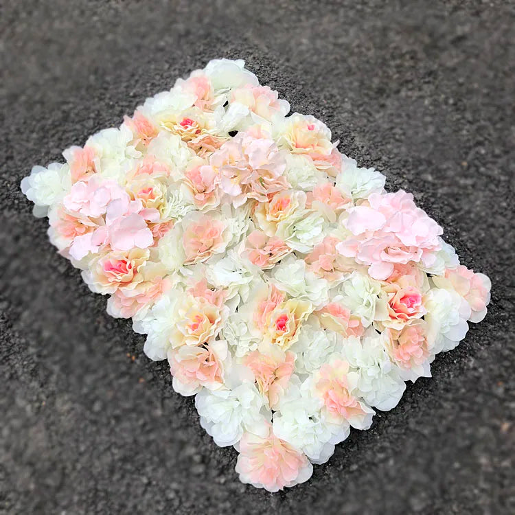 Afralia™ Silk Rose Fake Flower Wall Wedding Decoration Romantic Home Decor