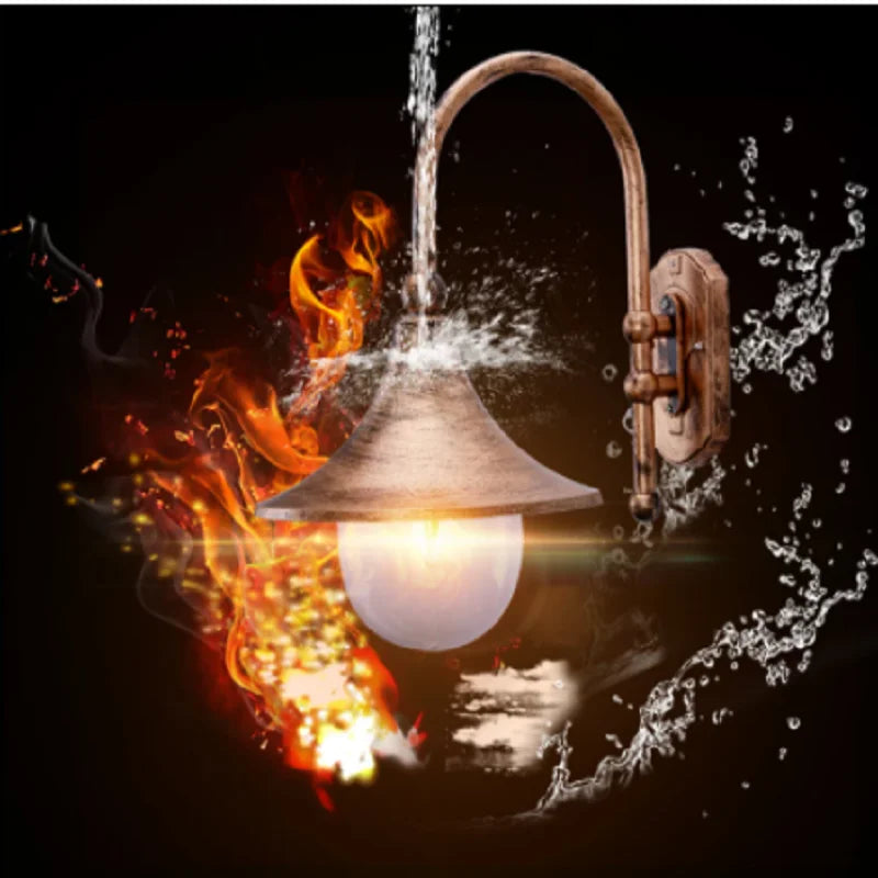 Afralia™ Outdoor Waterproof Wall Lamp for Courtyard and Outdoor Areas