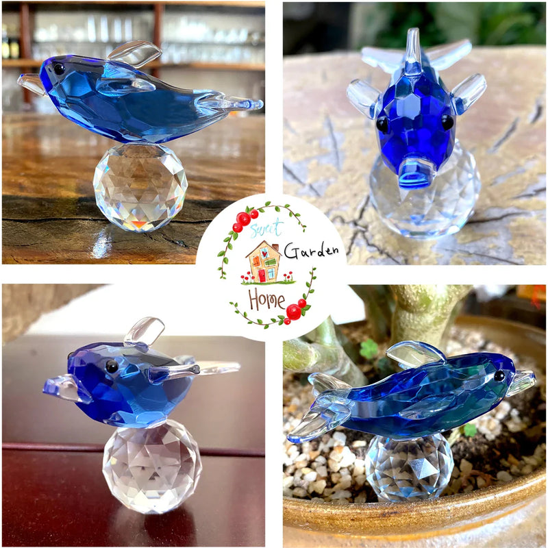 Crystal Animal Figurines Set by Afralia™ - Home Decor Collection & Kids Gift