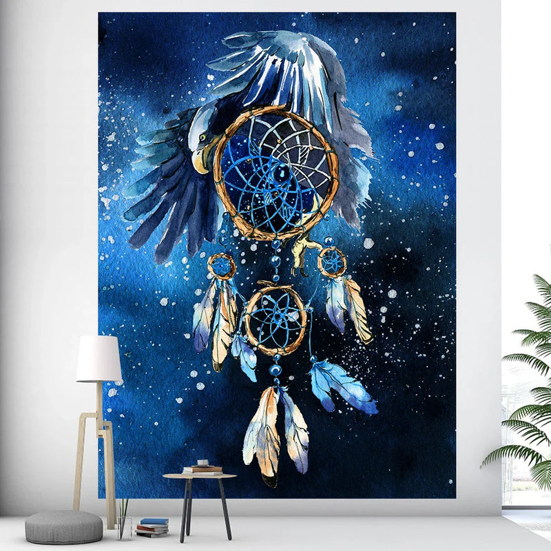 Afralia™ Mandala Wizardry Tapestry - Psychedelic Bohemian Home Decor Wall Hanging