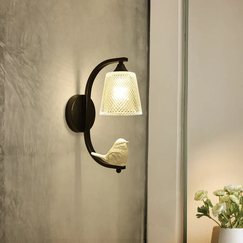 Afralia™ Nordic Bird Wall Lamp: Postmodern Indoor Lighting for Living Room, Bedroom, and Corridor