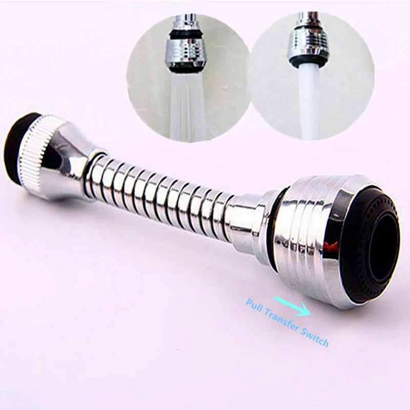 Afralia™ Flexible Kitchen Faucet Aerator Bubbler Swivel Filter Nozzle Tap Shower