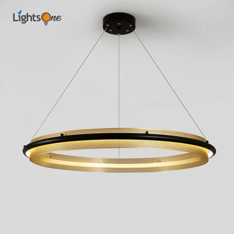 Afralia™ Honeycomb Round Pendant Light: Modern Nordic Style for Living Room and Dining Room