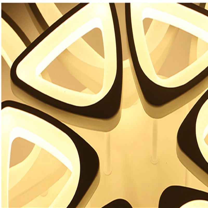 Afralia™ Geometric Petal Acrylic Ceiling Lamp: Romantic Decor for Living Room, Bedroom, Corridor