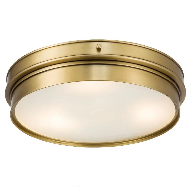 Afralia™ Brass LED Ceiling Lights - Modern Home Lighting Flush Mount Luminaire