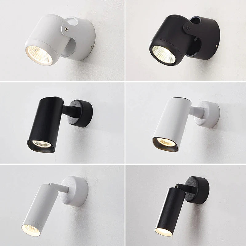 Afralia™ Minimalist LED Wall Lamps: Rotatable & Foldable, Bedroom Living Room Sconce Lighting