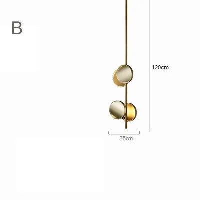 Afralia™ Nordic Chandelier Art Lighting Beauty Salon Creative Cilon Disc Luxury Wall Lamp