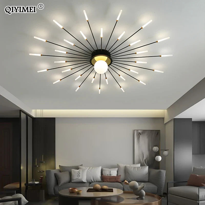 Afralia™ Modern Chandelier Lights for Home Decor and Lighting in Foyer, Study, Bedroom, Kitchen & Living Room