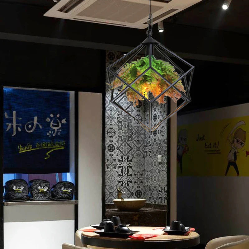 Afralia™ Vintage Diamond Chandelier: Living Room Bar Restaurant Lighting Fixture