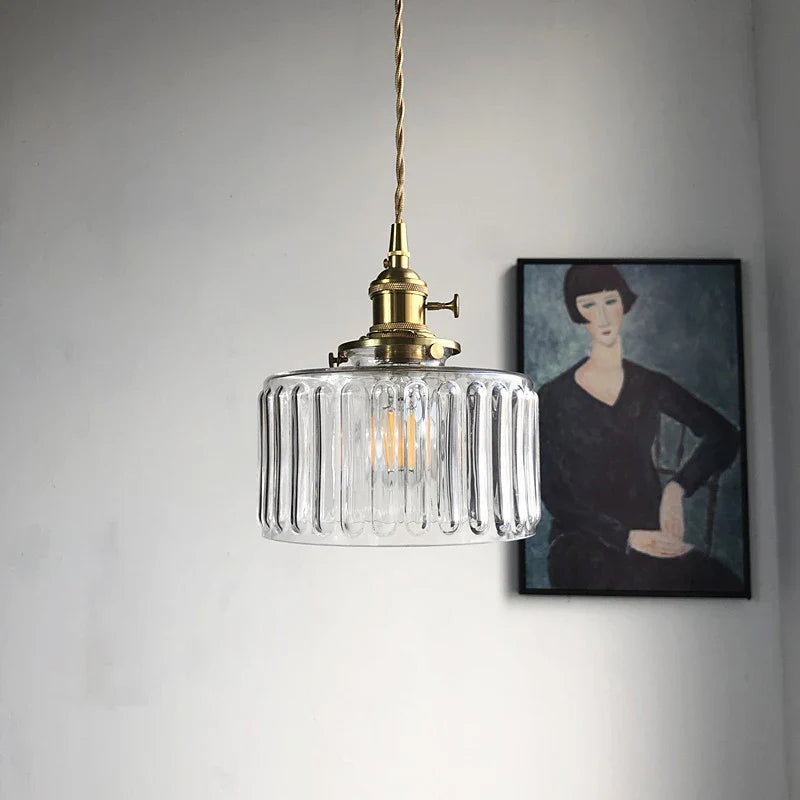 Afralia™ Glass Pendant Lamps Modern Hanging Lights for Dining Bedside Decorative LED Lustre