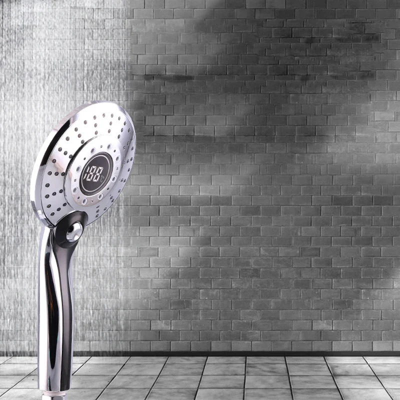 Afralia™ LED Light Shower Head with Digital Temperature Control