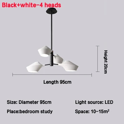 Afralia™ Modern Nordic Chandeliers: Simple Lighting Fixture for Living Room, Dining Room, Restaurant, Hall