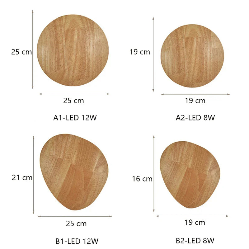 Afralia™ Eclipse Wooden Wall Lamp: Modern Nordic Round LED Design for Bedroom and Aisle