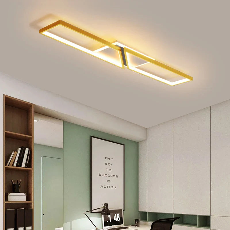 Afralia™ Rectangular LED Ceiling Lamp: Modern Minimalist Lighting for Office, Living Room, Aisle, Corridor