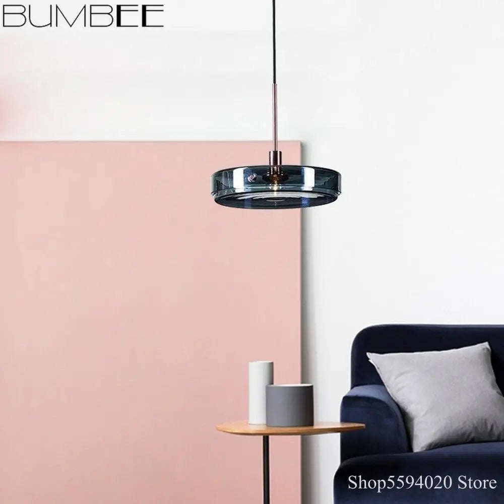 Afralia™ Glass Lustre Pendant Lights for Restaurant Bedroom Bar Cafe Dining Room