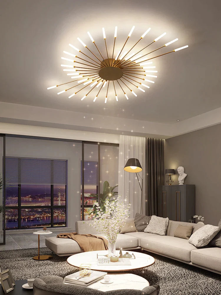 Afralia™ Firework Ceiling Lamp: Nordic Minimalist Luxury Lighting for Living Room Bedroom Study