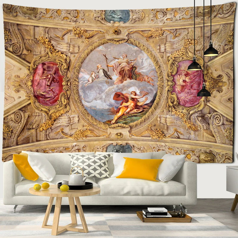 Afralia™ Boho Printed Tapestry Wall Hanging for Bedroom Decor