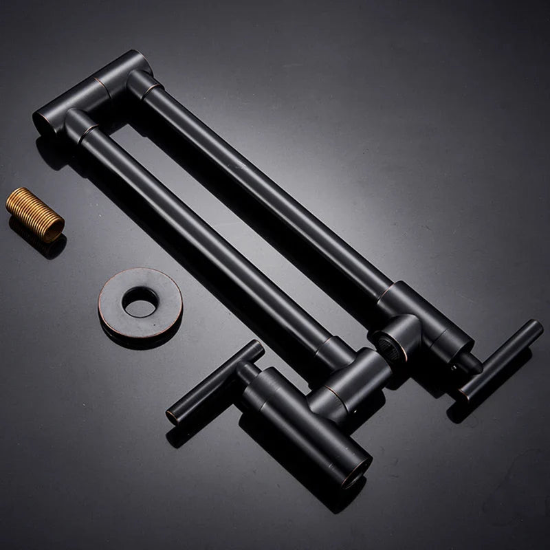 Afralia™ Rotating Single Lever Faucet Wall Mount Cold Water Sink Tap - Variety Finishes