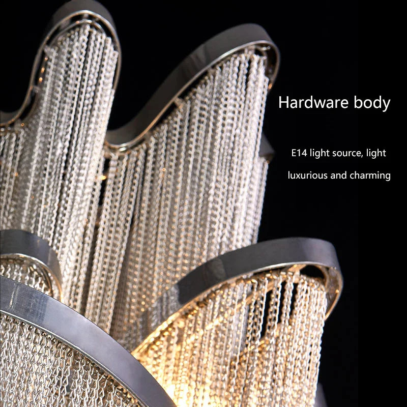 Afralia™ Tassel Chandelier: Modern LED Lighting for Living Room, Bedroom, Kitchen, Dining & Corridor