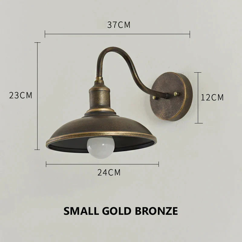 Rust Wall Light Afralia™ Vintage Outdoor Wall Lamp, Industrial Rust Wall Light for Cou